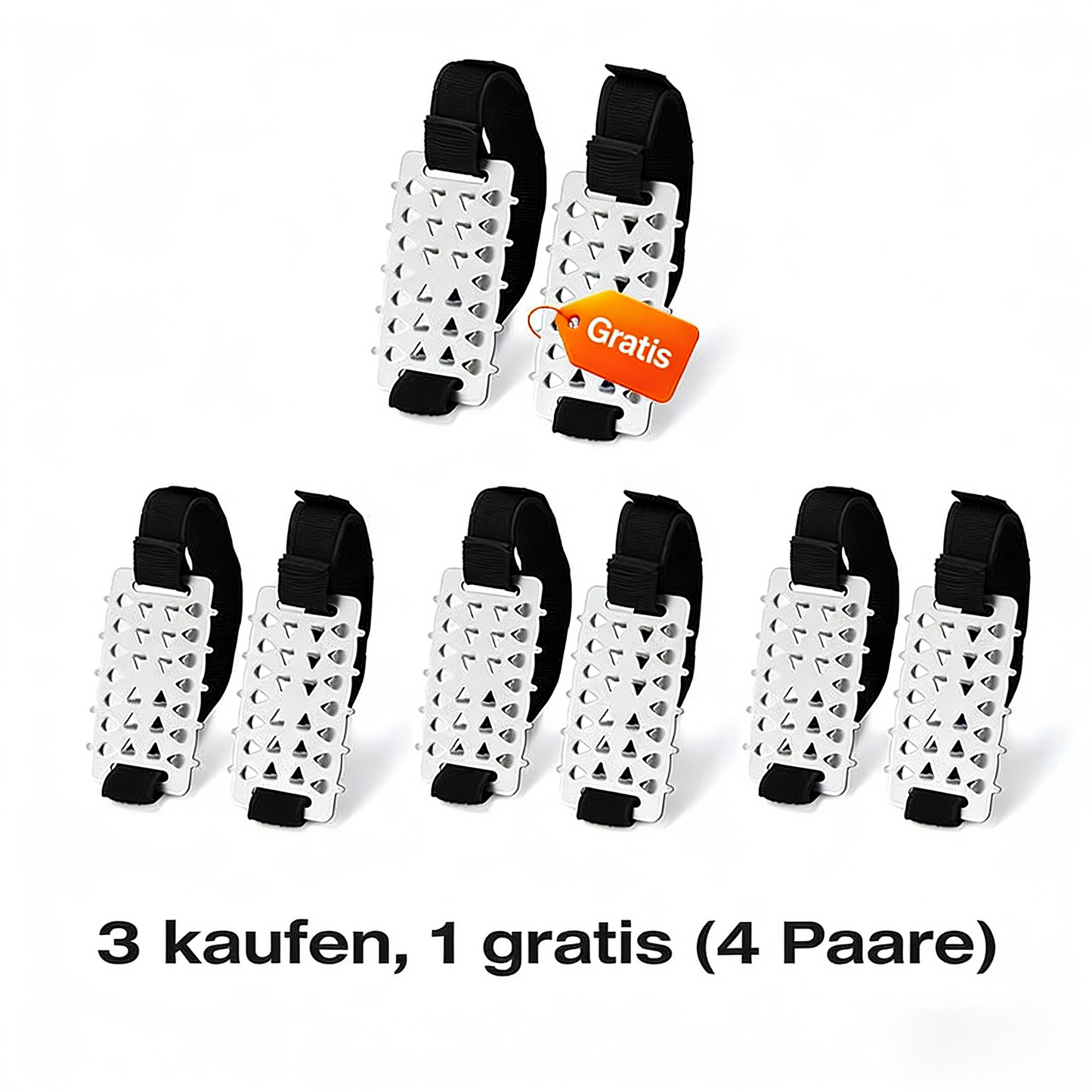 ❄️ Langlebige rutschfeste Eisspikes für Schuhe