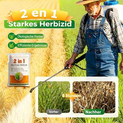 Starkes Herbizid 🚀 6h UNKRAUT WEG! Acker/Wald/Grünanlage, 0 Toxine – Sofort wirkend💥