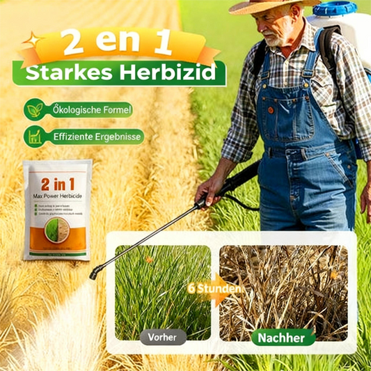 Starkes Herbizid 🚀 6h UNKRAUT WEG! Acker/Wald/Grünanlage, 0 Toxine – Sofort wirkend💥