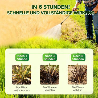 Starkes Herbizid 🚀 6h UNKRAUT WEG! Acker/Wald/Grünanlage, 0 Toxine – Sofort wirkend💥