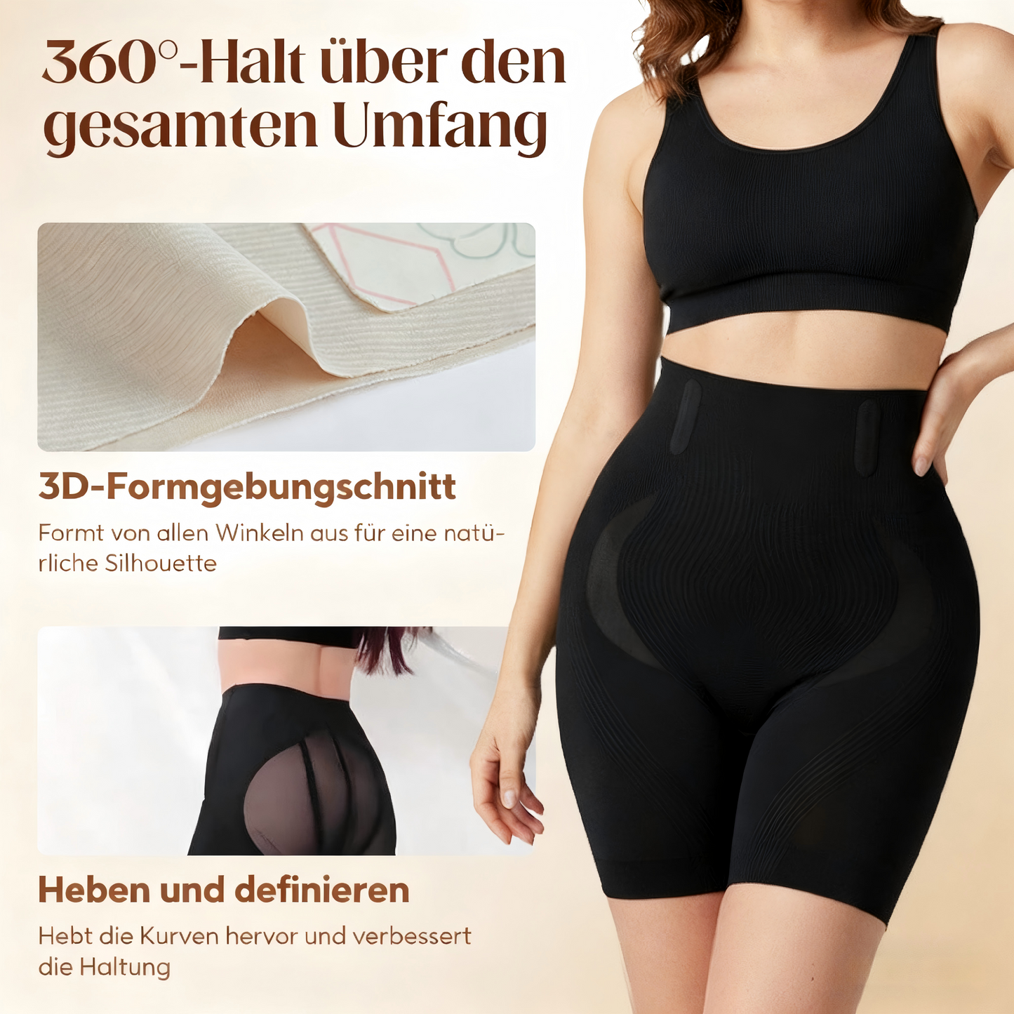 Hohe Taille Formende Shorts mit Lift-Effekt ✨ Sofortige Kurven, langanhaltendes Selbstvertrauen! 🍑