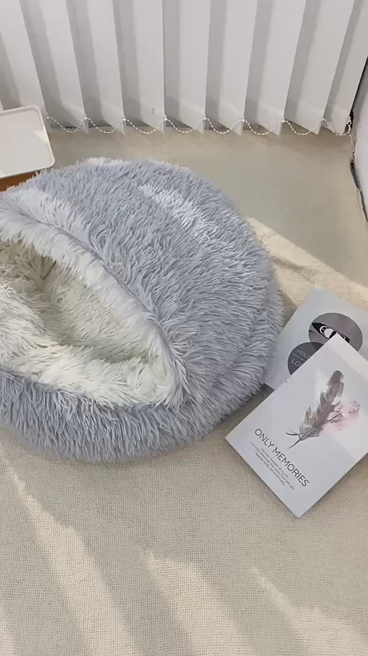 Winter Warm Shell Semi Enclosed Cat Nest Pet Cat Bed Semi Enclosed Dog Nest Dog Bed Closed Cat Nest